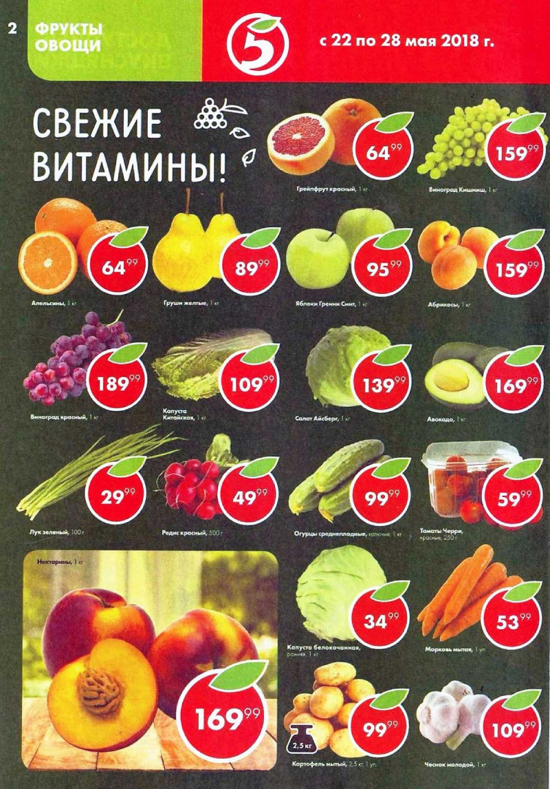 Акции в Пятерочке с 22 по 28 мая 2018 года - Страница 1